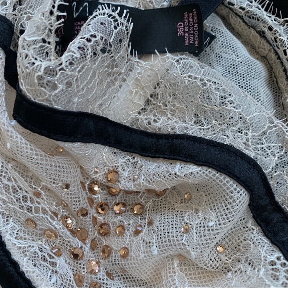 Rare VS Fashion Show 2014 Embellished Gold Corset Swarovski Crystals Size 34C - Picture 10 of 10